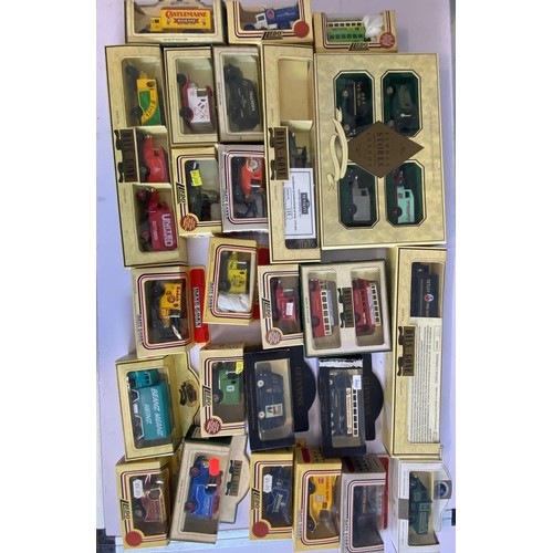 405 - A selection of Matchbox, Oxford etc boxed diecast vehicles together with a selection of Lledo days g... 