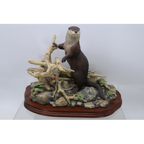 445 - Border Fine Arts River Centinial, The Reluctant Pupil and a swimming otter with cert