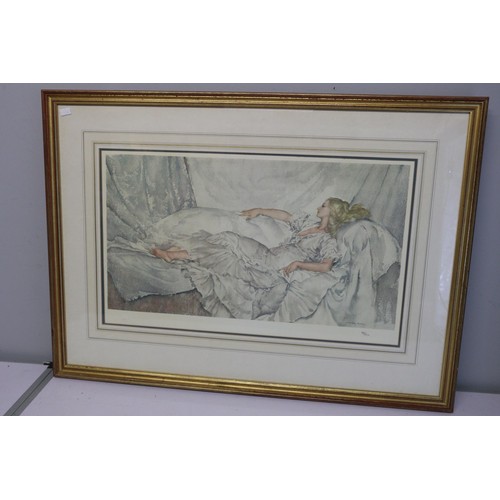 608 - A framed limited edition Jane Ford together with a framed Russell Flint limited edition print and a ... 