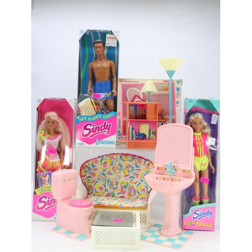 622 - Selection of Sindy items 90s and onwards including Two Rocking chairs one brown and one white with O... 