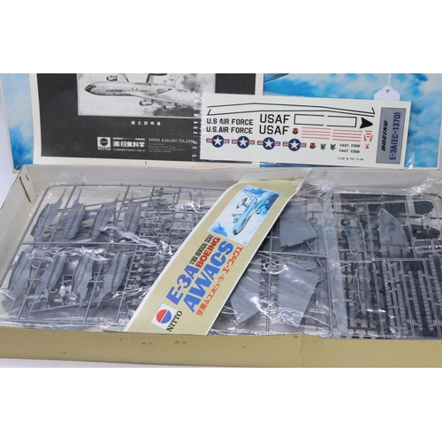 650 - A Boxed Nitto model kit 1/100 scale Boeing E-3A.AWACS (appears unused but contents not checked for c... 