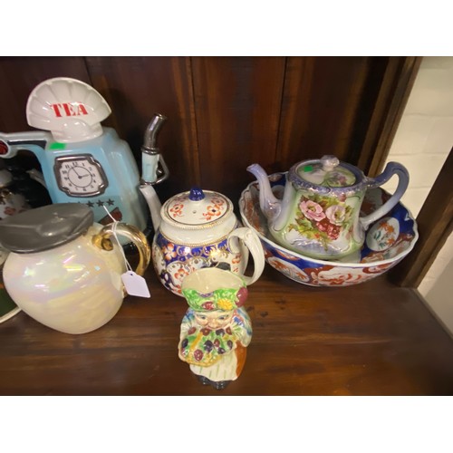 503 - A large selection of dateline ceramics to include Wedgwood Jasperware teapot, Imari Japanese bowl, l... 