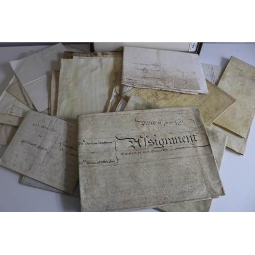 543 - Good quantity of Antique indentures allsorts. Inside lot 537