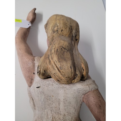 91 - Figure in the style of a ships figurehead, approx. 57cm long