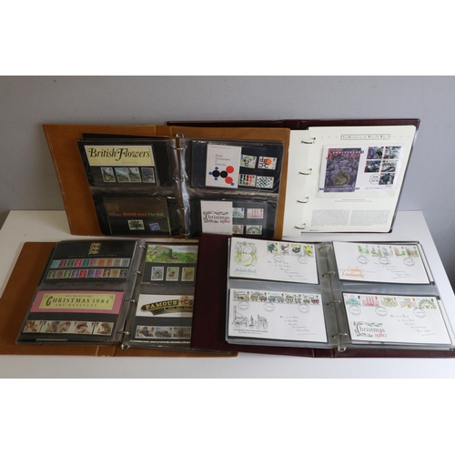 261 - Albums of FDCs some, presentation packs etc over 9 albums