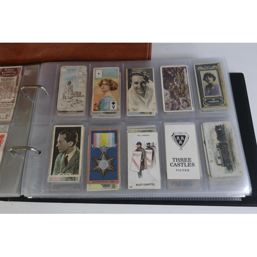 224 - A binder containing over 500 different cigarette cards - mostly from smaller makers, many with a fai... 