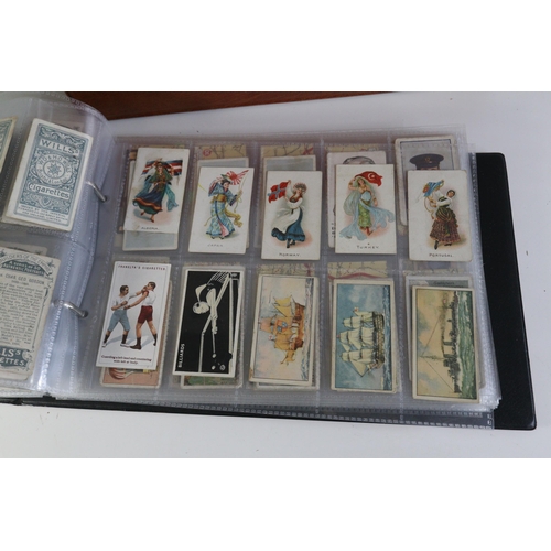 224 - A binder containing over 500 different cigarette cards - mostly from smaller makers, many with a fai... 