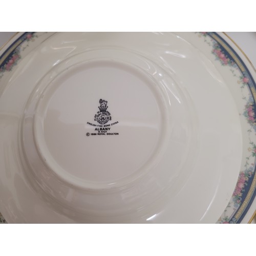 391 - Quantity of Royal Doulton Albany dinner ware comprising tea pot, plates, bowls cups, saucers etc