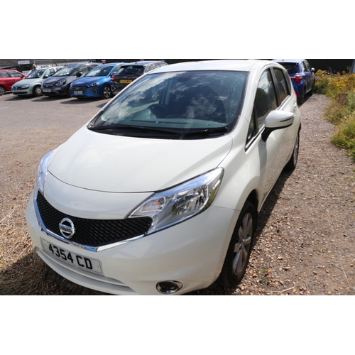 1 - Nissan Note, 2017, personalised number plate, automatic, approx. 4000 miles, one key, 1198cc, petrol... 