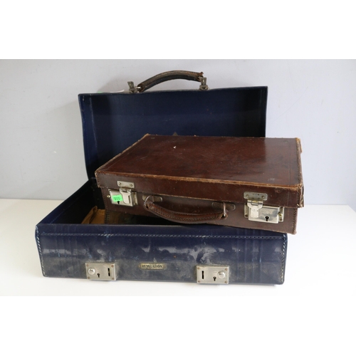 553 - vintage revelation briefcase, small leather attache case