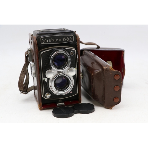 21 - Yashica flex 635  in fitted leather case