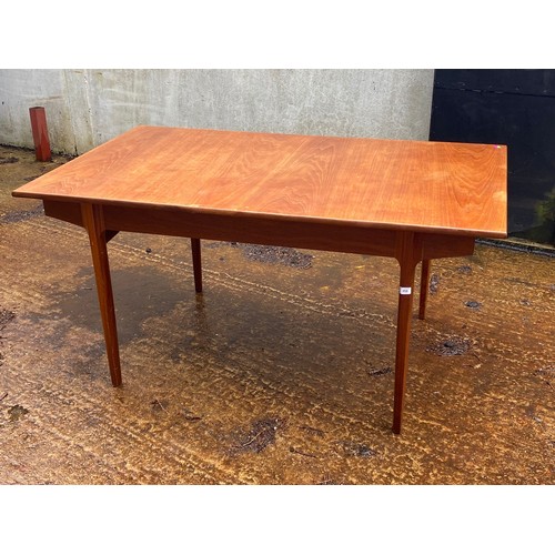 33 - Mid-century extending dining table. Table date stamped 14th August 1966 possibly Mcintosh? Extends t... 