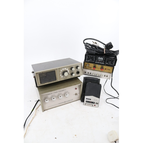 36 - Grampian Reproducers Ltd six-two-four PA amp, a vintage Electronic Labratories Ltd Type RT 100, vint... 