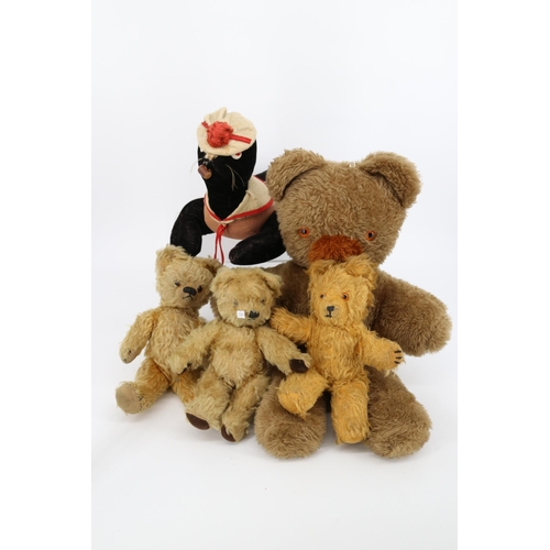 126 - Selection of soft toys to include Pedigree and a MerryThought Seal. (inside lot 122)