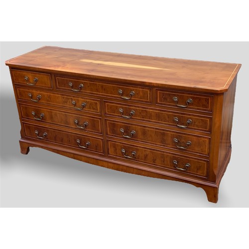 243 - Large reproduction dual chest of drawers.