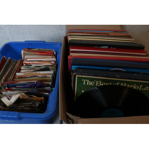 279 - Large quantity of records, LP's, singles, 78's from various genres(part lot shown)