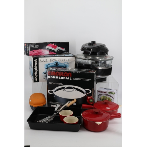 281 - A large quantity of assorted kitchenware items to include some new and boxed some loose irons, sauce... 