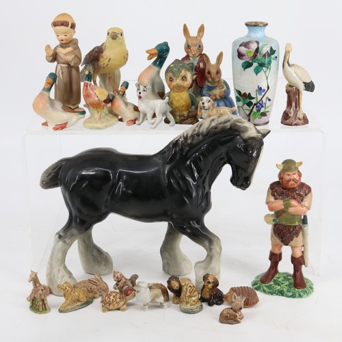 145a - Royal Doulton Boromir together with other decorative ornaments, Wade etc