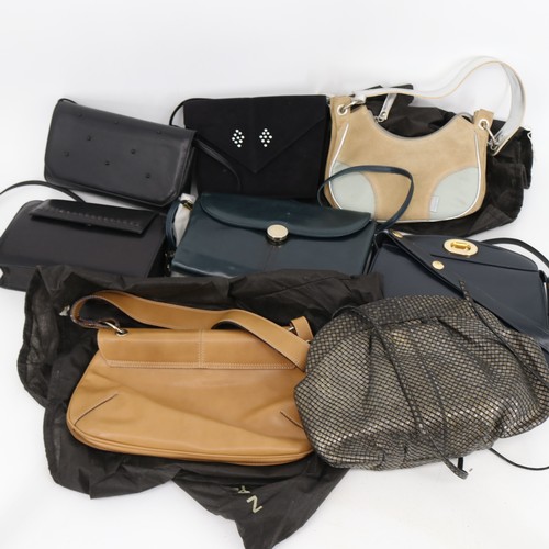 240 - Selection of fashion hand bags.