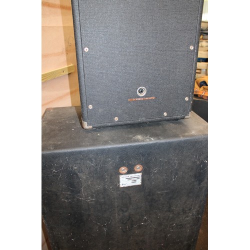 13 - Fender bassman 2-15 speaker and a Fender 7.5 watt? speaker.