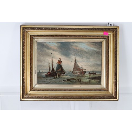 26 - Oil on board Town Bridge (unsigned), Framed overview etching of the Salisbury Prospect, oil on board... 