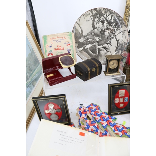 53a - A selection of collectors items to include vintage christmas decorations, stamps, Super 8 Noris came... 