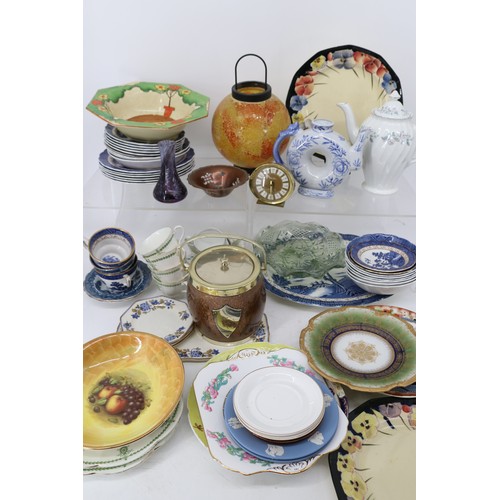 252 - Large selection of mixed items to include ceramics and glass including Japanese tea ware, Booths Rea... 