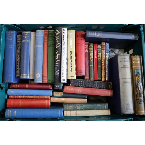 321A - Qty of vintage and later books (5 crates - crates not included)