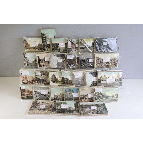 255 - Approximately 1500 GB street scene postcards mainly printed and tinted