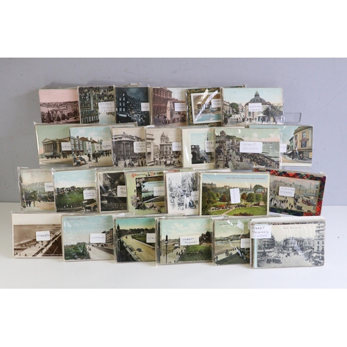 255 - Approximately 1500 GB street scene postcards mainly printed and tinted