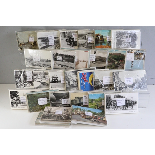 377 - Quantity of assorted black and white shipping and steam photos postcards, photos, all sorts (Approx.... 