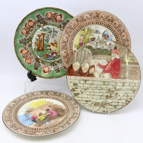 537 - A quantity of Royal Doulton decorative plates in various patterns including the old wife,  Poppy fie... 