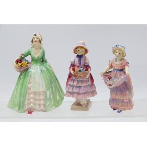 546 - Three Royal Doulton figurines Janet HN1737, LucyAnn HN1502 and Greta HN1485