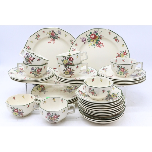 554 - A selection of Royal Doulton Old Leeds Sprays comprising of 2 plates (25cm dia), 5 plates (18.5cm di... 