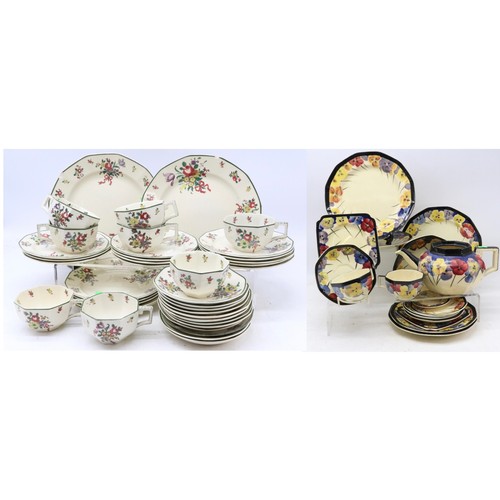 554 - A selection of Royal Doulton Old Leeds Sprays comprising of 2 plates (25cm dia), 5 plates (18.5cm di... 