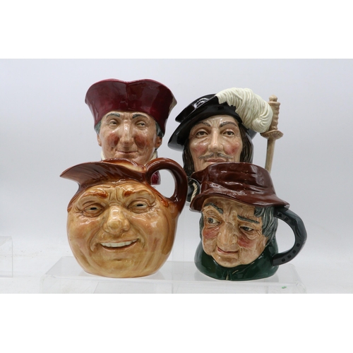 557 - Four Royal Doulton Character jugs to include Uncle Tom Cobbleigh D6337, Athos D6439 and two others