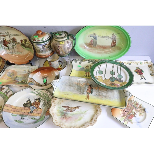 653 - A selection of Royal Doulton seriesware Battle of Hastings, Orlando, Robin Hood and many others