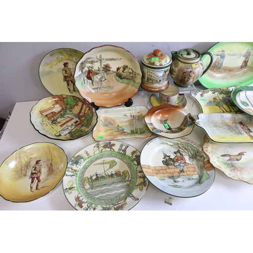 653 - A selection of Royal Doulton seriesware Battle of Hastings, Orlando, Robin Hood and many others