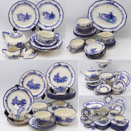 704 - A selection of Royal Doulton Norfolk Pattern tableware to include Teapot, cups, saucers, sideplates ... 