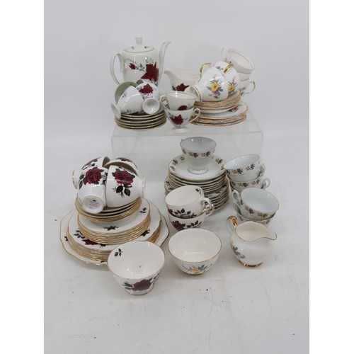 70 - Selection of vintage china to include Colclough, Royal Vale, Chinese ceramics, Crown Regent, Poole a... 