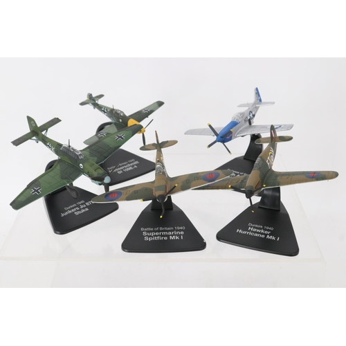 114 - Five modern collectors WW2 diecast aeroplanes