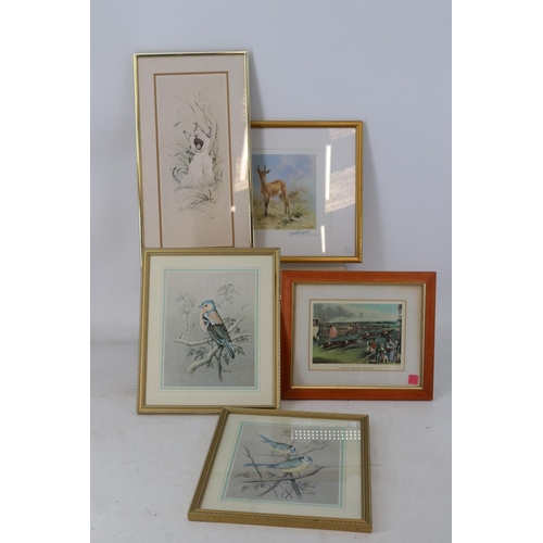 169 - Selection of framed pictures to include Ascot Heath Races, Emille Bellet, Oriental etc.