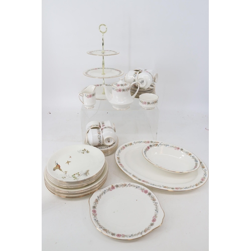 236 - Selection of Royal Albert table ware to include platter, cake stand, plates, cups and saucers togeth... 