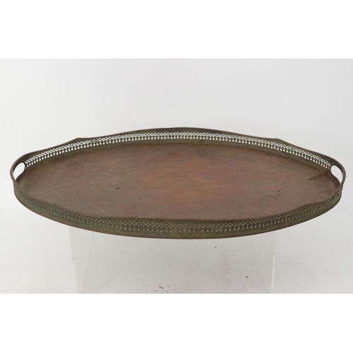 263 - Copper serving tray.