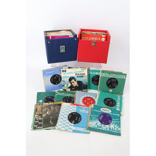 272 - Two vinyl carry cases full of mainly pop 7