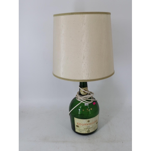 282 - Standard lamp made from a vintage 3.7ltr Courvoisier bottle TRADE/SPARES/REPAIRS