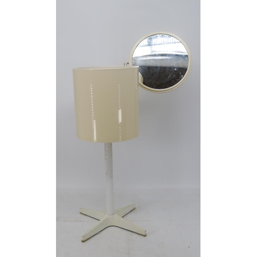 300 - A 1973 vanity barrel by Bremshey, Germany in cream plastic. One interior section is missing.