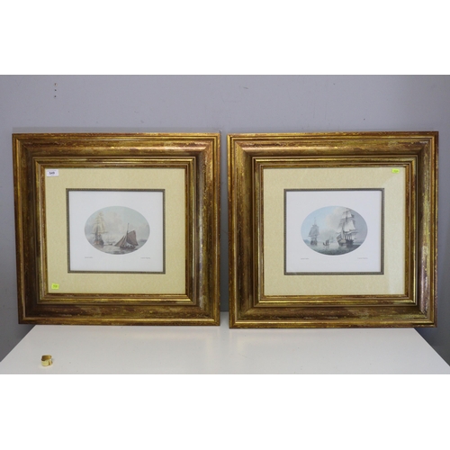 312 - Pair of framed Samuel Atkins Coastal prints