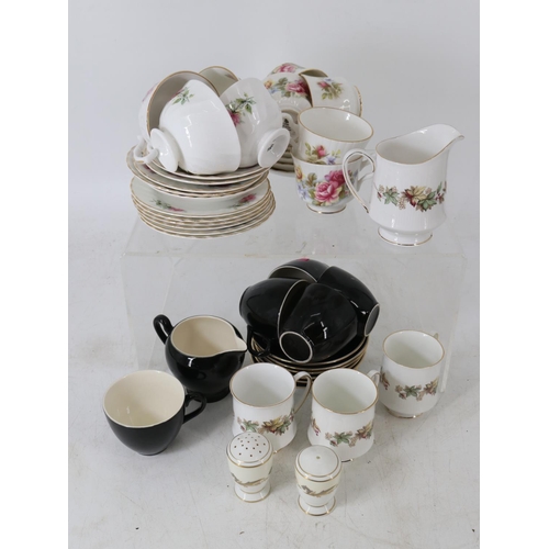 322 - Quantity of dinnerware to include Royal Stafford, Alfred Meakin, Royal Kendal, Royal Osborne inside ... 