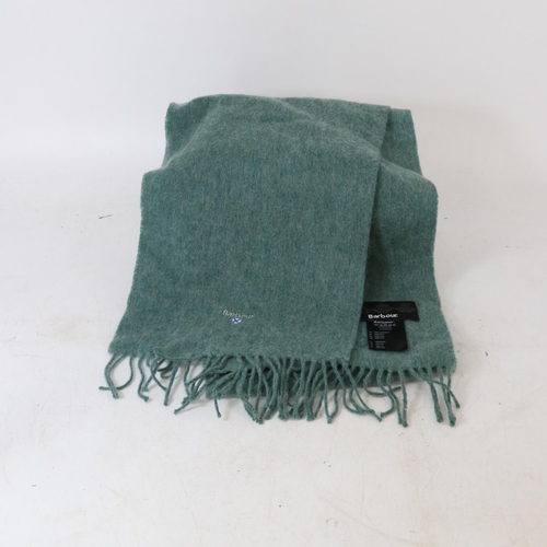 327 - Teal Barbour lambswool scarf